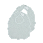 Meyco Bib Velvro Wavy 2 Pack  Grey Blue